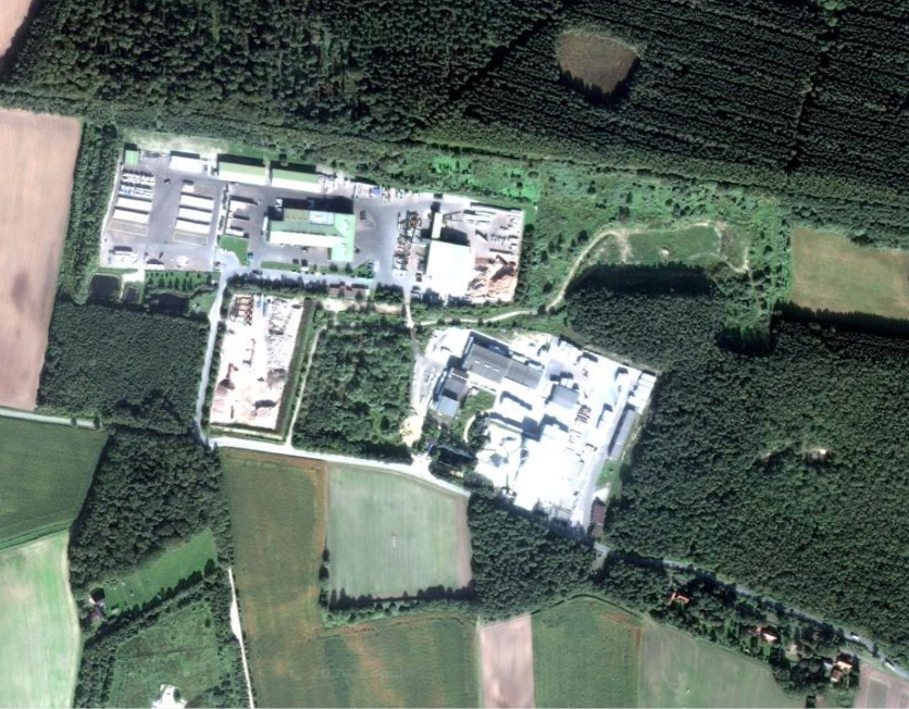 Sandgrube bei Ktingen : Geschtzte Gre zirka 400 x 200 Meter